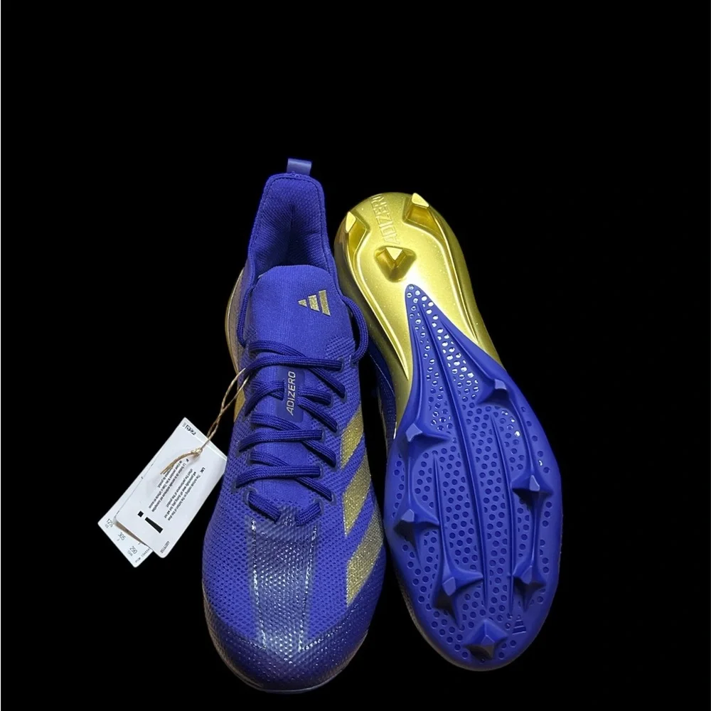Size 12.5 Adidas SM Adizero Electric Minnesota Vikings Sample Team Cleats JH8180
